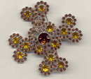 Alex Cross Brooch Pin