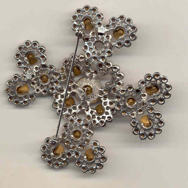 Alex Cross Brooch Pin