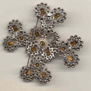 Alex Cross Brooch Pin