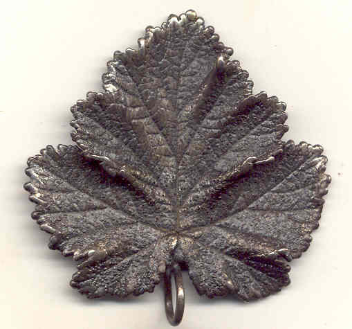 Pewter Sweden Leaf Pendant