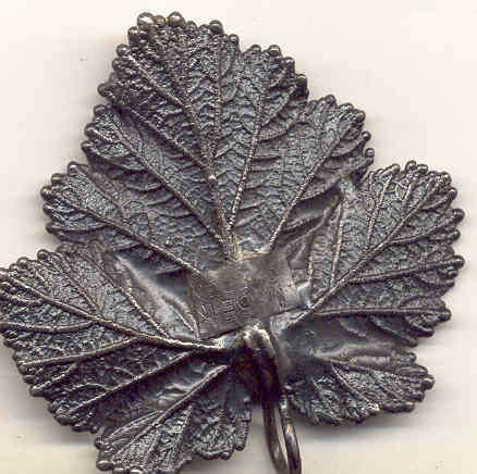 Pewter Sweden Leaf Pendant