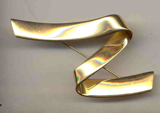 Z Zigzag Brooch