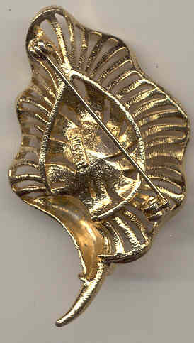 Rhinestone Cornucopia Brooch