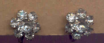 Rhinestone Florette Earrings
