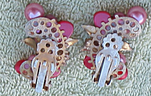 Beaded Half Moon Earrings