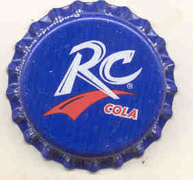RC COLA Soda Bottle Cap 1980s Royal Blue