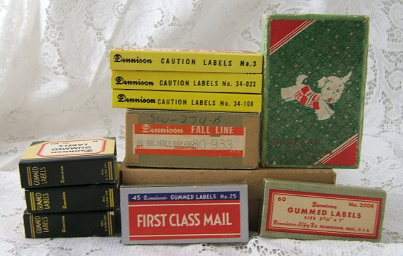 Lot Denninson Vintage Empty Boxes