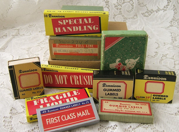 Lot Denninson Vintage Empty Boxes