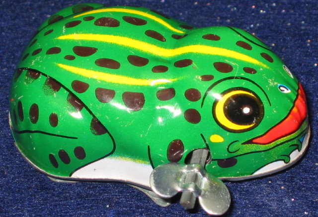 Wind-Up Frog Toy