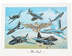 Blue Angels Fighter Pilot Poster