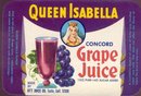 Queen Isabella Grape Juice Label