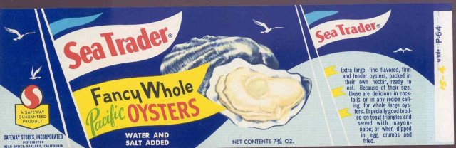 Sea Trader Oyster Bay Label