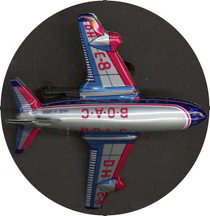 BOAC Tin Airplane Toy