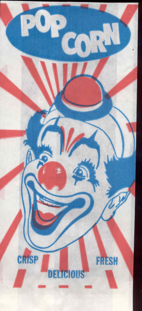 Circus Clown Popcorn Bag