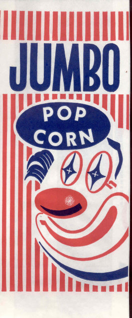 Jumbo Clown Popcorn Bag