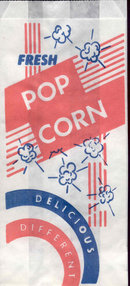 Movie Snack Popcorn Bag 1950s