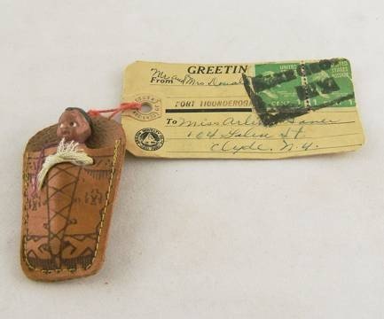 Fort Ticonderoga Skookum Native American Indian Doll Mailer