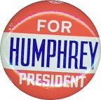 Hubert Humphrey Pinback Pin