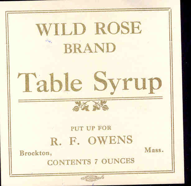Wild Rose Syrup Label