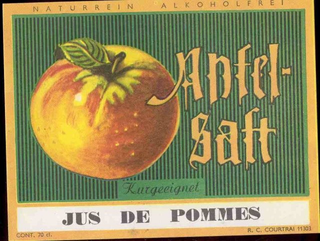 Jus De Pommes French Wine Label