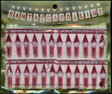 Christmas Holiday Santa Claus Hangar Cards