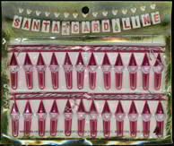 Christmas Holiday Santa Claus Hangar Cards