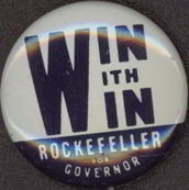 Rockefeller for Governor Pinback Pin