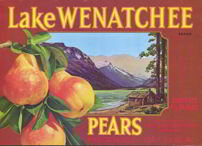 Lake Wenatchee Pears Crate Label