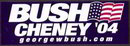 Bush Cheney Bumper Sticker 2004