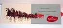 Anheuser Busch Beer Postcard Clydesdale Horses