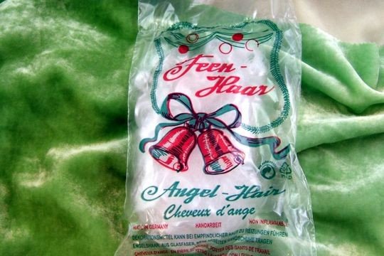 German Spun Glass Angel Hair in Package