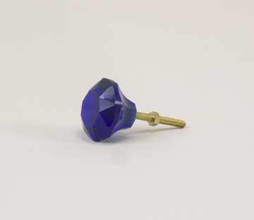 Cobalt Blue Glass Drawer Pull Knobs 1