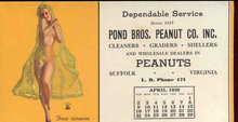 Moran Sheer Nonsense 1939 Calendar Blotter