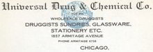 Universal Drug & Chemical Letterhead