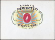 Crane's Cigar Label 1900s