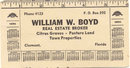 William Boyd 1950 Ruler Calendar Blotter