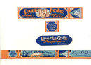 Pig Pate Can Bottle Label Set 1930s