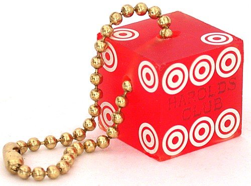 Harolds Club Keychain Dice