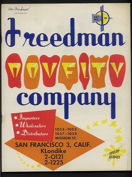 Freedman Novelty Catalog 1959