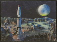 1969 Astronaut 3D Postcard