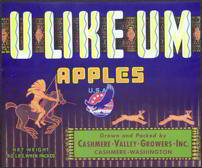 U Like Em Apple Crate Label