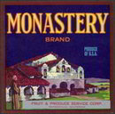 Monastery Fruit Crate Label
