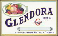 Glendora Fruit Can Label