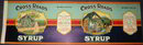 Huge Cross Roads Syrup Pail Label