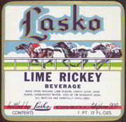 Lasko Lime Rickey Label