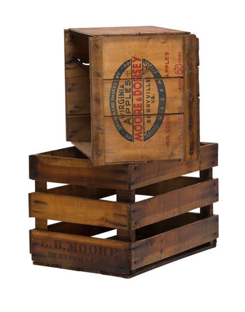 Primitive Apple Crate