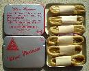Peacock Ultrex Platinum Condom Rubbers Full Tin 1950s