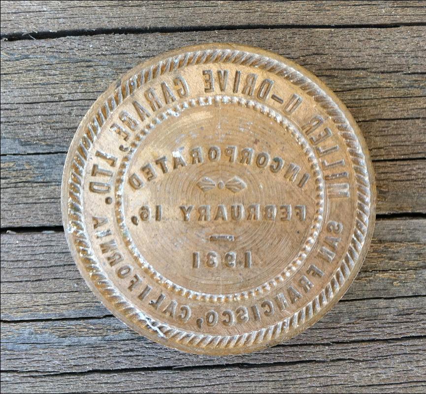 Brass Corporate Seal