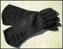Beaded Black Opera Gloves