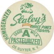 Staley's Milk Bottle Cap Green